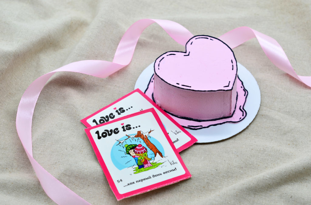Бенто торт на день влюбленных от Yummy Cake Бенто торт на день влюбленных от Yummy Cake